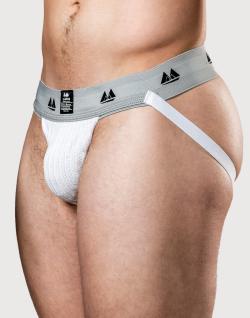 JockStrap Supporter MM Edition (ex Bike) (ceinture 2'') - Blanc/Gris - Taille S