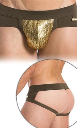 JockStrap ''Dusk 2 Sawn Smake'' Modus Vivendi - Kaki/Gold - Size S