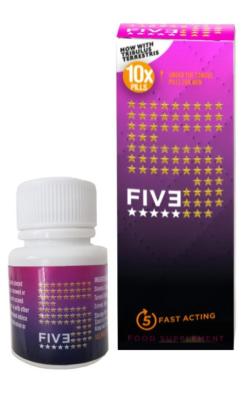 Stimulant FIVE ''5'' - Pillule rection - x10