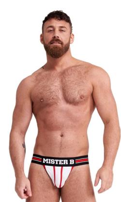 JockStrap  Urban ''Poznan'' - Mr.B - Blanc/Rouge - Taille S