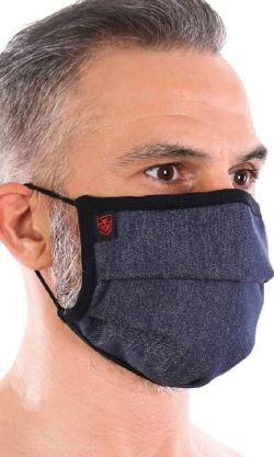 Masque Pliss ''Denim'' - TOF Paris - Gris Fonc