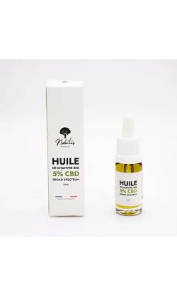 Huile 5% CBD Broad Spectrum Nobilis - Chanvre Bio - 10 ml