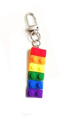 Porte cl ''Lego'' rainbow