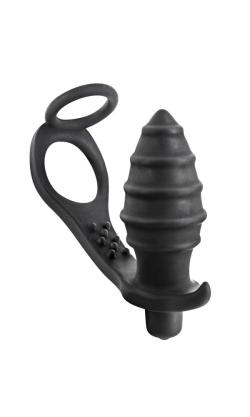Plug Anal Vibro + Cockring - Blue Junker <span style=color:red;>[Epuis]</span>