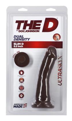 Dong ''The D Slim Dual Sensity'' - Doc Johnson - Black - Size 6.5 Inches