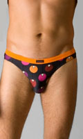 Tanga Alliance Bruno Banani - Anthracite/Orange - Taille S