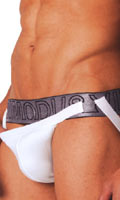 Click to see product infos- JockStrap ''Plain'' Modus Vivendi - Platinum/White - Size XL