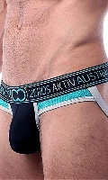 Click to see product infos- JockStrap ''U92.35 Pro Aktiv'' - 2Eros - Black/Platinum - Size XL