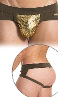 Click to see product infos- JockStrap ''Dusk 2 Sawn Smake'' Modus Vivendi - Kaki/Gold - Size S