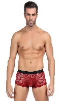 Cliquez pour voir la fiche produit- Boxer Dentelle Homme MP073 ParisHollywood - Bordeaux - Taille S