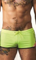 Cliquez pour voir la fiche produit- Boxer Short Urban Ibiza - Mr.B - Jaune Fluo/Bleu Fonc - Taille S