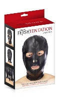 Cliquez pour voir la fiche produit- Cagoule BDSM Simili-Cuir (ouverture bouche/yeux) - Fetish Tentation