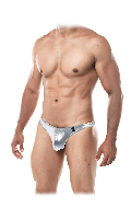 Click to see product infos- Thong Classic C4M03 - Cut4Men - Silver - Size M