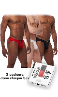 Cliquez pour voir la fiche produit- Pack 3 Jock-Straps  Urban ''Toronto'' - Mr.B - Taille L