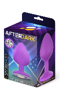 Cliquez pour voir la fiche produit- Butt Plug Silicone ''Sparkly'' - AfterDark collection - Violet - Taille M