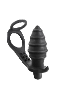 Click to see product infos- Plug Anal Vibro + Cockring - Blue Junker <span style=color:red;>[Out of stock]</span>