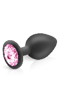 Cliquez pour voir la fiche produit- Anal Plug Diamant - Hidden Eden - Noir/Rose - Taille L