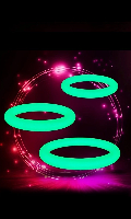 Click to see product infos- Set de 3 anneaux silicone Phosphorescents