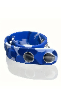 Click to see product infos- Cock Strap Militaire Camouflage 5 pressions (5P/2P) - Blue/White
