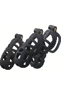 Cliquez pour voir la fiche produit- Cage chastet Rsine COBRA - Noir - Standard