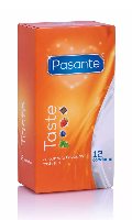 Click to see product infos- Condoms Pasante Flavoured ''Taste'' - x12