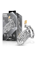 Click to see product infos- Metal Chastity Cage ''Warden'' - DomLock - Size M