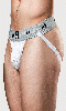 Cliquez pour voir la fiche produit- JockStrap Supporter MM Edition (ex Bike) (ceinture 2'') - Blanc/Gris - Taille M