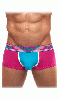 Click to see product infos- Boxer Trunk ''U31DD Diamond Dash'' - SupaWear - Pink/Cyan - Size M