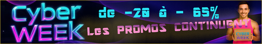 CyberWeek Promotions Sextoys Accessoires Gay sexshop AGayN en port gratuit